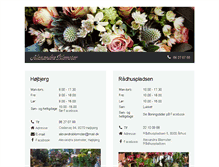 Tablet Screenshot of alexandra-blomster.dk